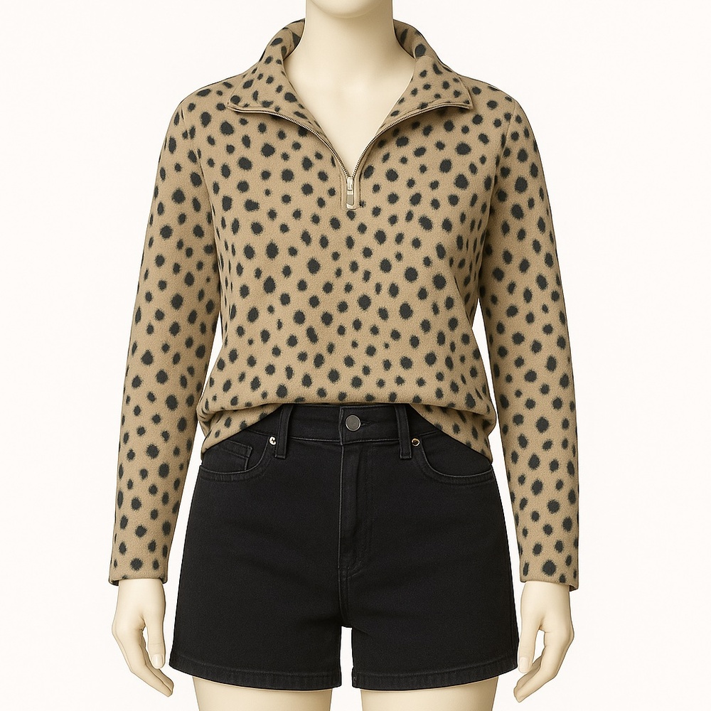 Land’s End cheetah print sweater